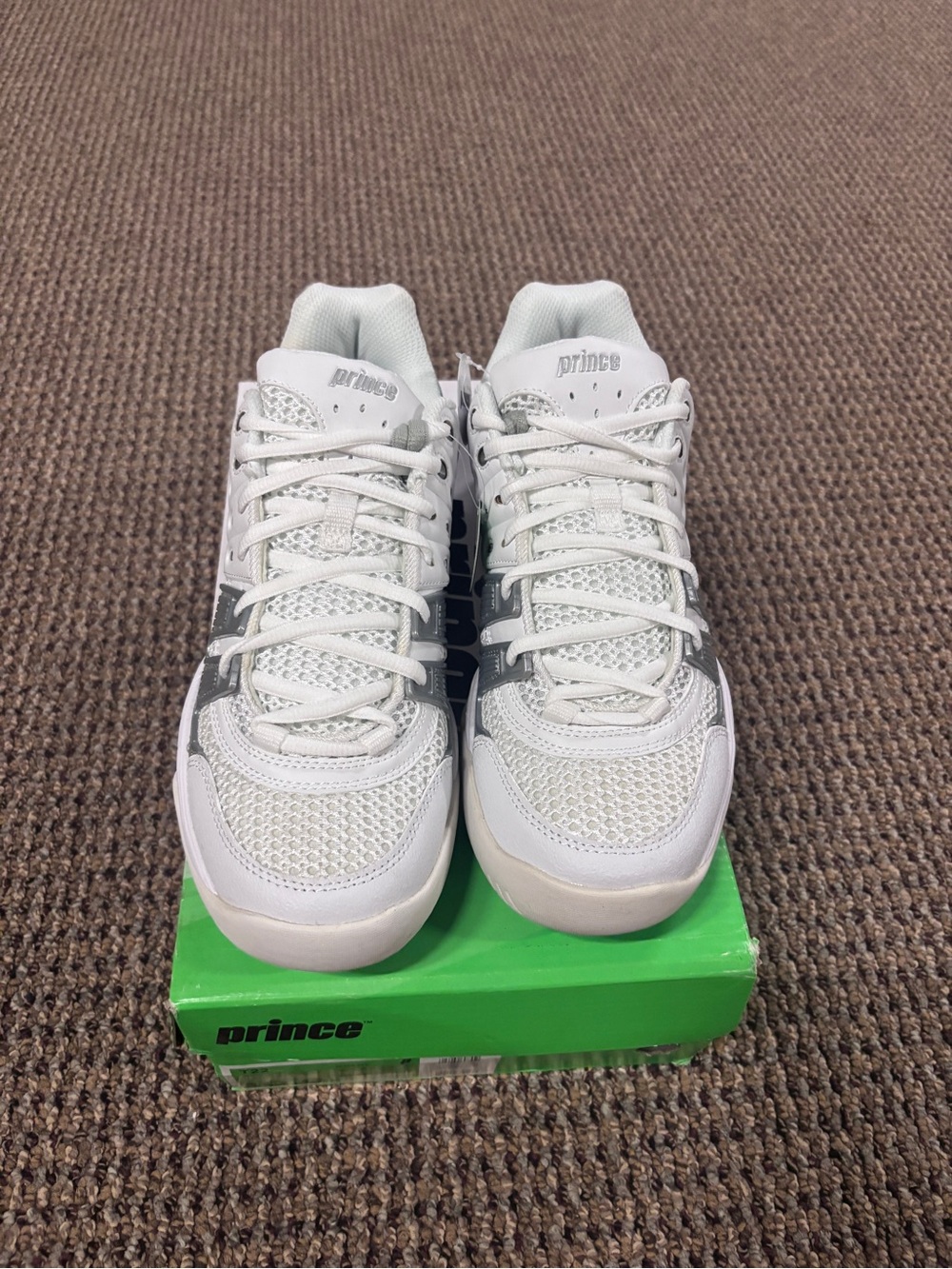 Prince White and Gray Performance Tennis Sneakers - Picture 3 of 4